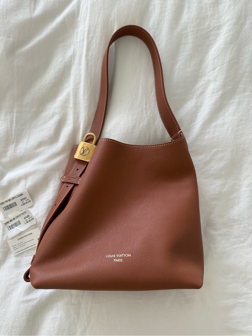Louis Vuitton Chestnut Brown Leather Shoulder Hobo Bag